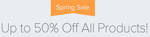 Spring Sale - Save up to 50%